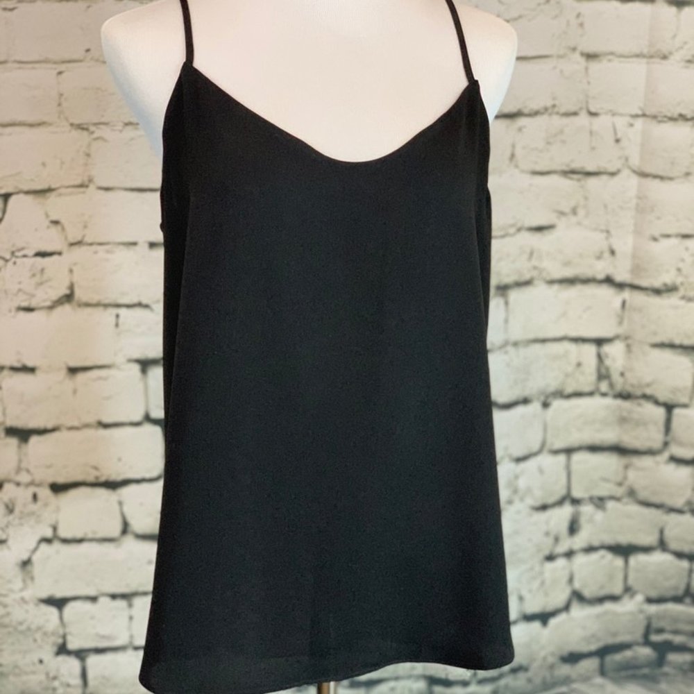J.Crew Tall V-Neck Camisole (Black)